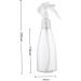 200Ml Spray Bottle Plastic Hairdressing Sprayer Bottle Face Spray Bottle Plant Flower Water Sprayer Refillable Transparent Travel Spray Bottle - Buy Online on SooperMarket.com