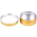 24-Piece Gold Empty Aluminum Jars with Screw Caps - 15ml Cosmetic Storage & 35mm Stickers | International Shipping Available - Buy Online on SooperMarket.com
