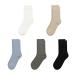 SERISIMPLE Bamboo Kids Crew Socks School Anti Odor Socks for Boys Girls Uniform Light Weight Flat Seam Socks 5 Pairs Medium Assorted2