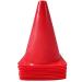 WOWGEEK 7 Inch Plastic Sport Training Traffic Cone 10 Traffic Safety Cones Sign Sport Soccer Football Training Cones Red