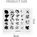 Alexnailart NA006: Natural Leaves Nail Art Stamping Plate for DIY Stencil Designs - Buy Online on SooperMarket.com