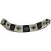 Equipride Argentina Polo Browband - Embroidered Gaucho Grey Black Leather Cob (15) | International Shipping Available - Buy Online on SooperMarket.com