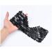 Amethyst Eye Mask for Stress Relief & Fatigue Reduction - Cooling Eye Mask with Textured Bead Lining | Black Obsidian Home Decoration - Buy Online on SooperMarket.com