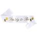 Dad To Be Gender Reveal Father To BeDaddy to Be Sash - Classy Baby Shower Sash For Dad To Be (White w/Gold Lettering) - Buy Online on SooperMarket.com