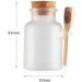 Tianzd 5pcs 100ml Matte Transparent Bathing Salt Containers - Eco-Friendly Cremation Boxes & Cosmetic Ointment Jars with Cork and Wooden Shovel | Ideal for International Shipping - Buy Online on SooperMarket.com