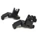 Buy FIRECLUB 2017 AR15 45 Flip Up Backup Iron Sights - Front & Rear Rapid Transition for AR-15 | International Shipping Available - Buy Online on SooperMarket.com