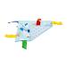 Baby Sensory Crinkle & Teething Square Lovey Toy 8X8 - Airplanes Design - Buy Online on SooperMarket.com