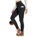 GAYHAY Fleece Lined Leggings with Pockets for Women - High Waisted Yoga Pants Winter Warm Workout Leggings Reg & Plus Size Black X-Large