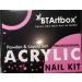 Acrylic Nail Powder - Acrylic Powder And Liquid Set  BTArtbox Acrylic Nail Kit with Pink White Clear Acrylic Powder Liquid Monomer Acrylic Nail Brush Nail Forms Practice Finger for Beginners
