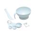 minkissy 1 Set Spatula Bowl Facial Stick Facial Spoon Measuring Spoons DIY Cosmetic Tool Kit DIY Facemask Kit Cosmetology Kit Facial Bowl Mix Brush 12X12cm Blue