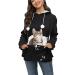 Erbacan Pet Carrier Hoodie-Cat Pouch Sweatshirt-Pullover Hoody Kitty Carrying Holder Kangaroo Breathable Unisex Hoodies Medium Black-d
