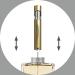 Twist Lockable Refillable Fragrance Atomizer - Gold | Travel Size Perfume Spray for Men & Women - Buy Online on SooperMarket.com