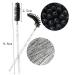 Rofitbest Disposable Crystal Eye Brush - 50pcs Black Mascara & Eyelash Applicator Sticks for Perfect Eye Makeup - Buy Online on SooperMarket.com