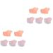 FOMIYES 10 Pairs Silicone Foot Heel Socks Cushion Sleeves Protective Sleeve Silicone Heel Grips Walking Accessories Reusable Moisturizing Feet Moisturizing Socks Foot Spa Socks Boots Crack