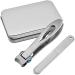 OUHUAN 2x Set Thick Toenail & Fingernail Cutter with Wide Opening Stainless Steel Silver & Black - Buy Online on SooperMarket.com