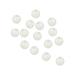 PATIKIL 200pcs 5mm Fishing Beads Plastic Glowing Fishing Lure Round White