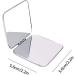 Folding Pocket Mirror Portable Makeup Mirror Stainless Steel Cosmetic Mirror Double Sided Square Mirror for Handbag Purse Pocket Compact - Buy Online on SooperMarket.com
