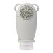 sunree Silicone Empty Container with Cleansing Brush for Shampoo and Lotion C gray