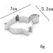 MAGICLULU 5 Pcs Cake Mold Baking Mold Stainless Steel Mold Fondant Mold Baking Tools Fudge medium Silver - Buy Online on SooperMarket.com