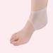 Milists Silicone Heel Protectors - Open Toe Slide-Resistant Socks for Cracked Heel Repair - Unisex Gel Sleeve - White - Buy Online on SooperMarket.com