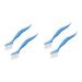 Beavorty 4 Pcs 2 Keyboard Cleaning Brush Toothpaste Holder Travel Hard Cleaning Brush Mirror Holder Clips Window Groove Brush Groove Cleaning Brush Corner Cleaning Brush 2 in 1