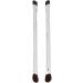 Makeup Concealer Brush Portable Double Ended Eyeshadow Brush Set 2pcs Silver Ergonomic for Home Travel - Buy Online on SooperMarket.com