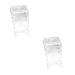 Beaupretty 2pcs Makeup Cotton Holders Cosmetic Organizer Makeup Cotton Storage Case Nail remover cotton manicure