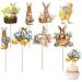 Easter Cake Toppers - 8PCS Easter Cupcake Toppers Decorations Easter Rabbit Cupcake Picks Easter Egg Cake Decoration Picks Happy Easter Cupcake Toppers Easter Party Decorations - Buy Online on SooperMarket.com