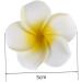 4 Pieces Plumeria Flower Clips - Hawaiian Foam Hair Clips for Bridal Wedding & Beach Decor - Buy Online on SooperMarket.com
