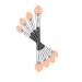 BELLIFFY 50pcs Brush Eyeshadow Cosmetics Eyeshadow Sponge Brush Make up for Face Pink