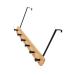 CHILDWEET Towel Hangers Coat Hanger Coat Hook Wall Mount Towel Holder Towel Rack with Shelf Coat Hooks No Punching Door Hook 6 hooks Khaki