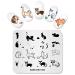 KADS Stamping Plates Animal Cute Manicure Template Nail Art Image Stamp Nail Design Tools(ZO002)