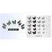 Alexnailart Butterfly Nail Stamping Plate - DIY Manicure Stencil Tools (NA001) - Buy Online on SooperMarket.com