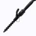 Spiral Hair Curler Beach Wave Curler 25mm Spiral Curling Iron Wand Professional 1 inch Ceramic Crimping Iron for Short and Long Hair LCD Display Hair Crimper Beach Wave Curler Hair Wand