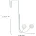 CIYODO 2pcs Double Hook Towel Rack Coat Hangers Metal Coat Hanger Hooks Hanging Hook Wall Mount Nail 14x9cm White - Buy Online on SooperMarket.com
