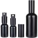 Zeoabsy 24pcs 10ml Shiny Black Glass Spray Bottles & 2 Funnels - Refillable Atomizers for Perfume Essential Oils & More - Buy Online on SooperMarket.com