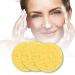 Buy Tvoip 25-Pack Reusable Facial Sponges - Natural Wood Pulp Deep Cleansing Bigger & Thicker Cosmetic Puff for Face Care - Yellow - Buy Online on SooperMarket.com