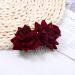 Rose Hair Clip Comb for Women - Burgundy Flower Hairpin for Wedding, Brides, Girls - Dark Red Hair Accessory - Buy Online on SooperMarket.com