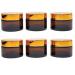 Inheming glass Croemedosis empty 6 x 30ml amber glass cream creme Title empty can brownlas cream intelligence ointment puts small cream cans for filling cosmetic container with lid