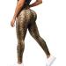 YOFIT Women High Waist Leggings Butt Lift Workout Yoga Pants Gym Fitness Booty Scrunch Tummy Control Running Tights #0 Animal Print - Scrunch Booty - Brown Snake Medium