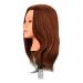 Fripac Mondial 40 cm Real Hair Training Head - 100% Real Light Brown Hair for Hairstyling Practice | International Shipping Available - Buy Online on SooperMarket.com