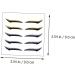 NOLITOY 12 Pcs Eyeliner Stickers Adhesive Eye Line Strip Reusable Double Eyelid Tapes Beauty Products Flash 1 count (Pack of 1) Assorted Colorx2pcs - Buy Online on SooperMarket.com