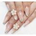 White Pearl 3D Self Adhesive Nail Rhinestones Temporary Tattoo Gems - 4 Sheets - Buy Online on SooperMarket.com