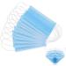 BigBig Home 100 Pieces Soft Disposable Face Masks - 3-Layer Dustproof Protective Masks with Ear Loops - Blue - Buy Online on SooperMarket.com