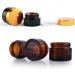 Inheming 6 x 30ml Amber Glass Cream Jars - Empty Cosmetic Containers with Lids for Ointments & Creams - Ideal for International Shipping - Buy Online on SooperMarket.com