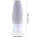 Dajidafu Travel Silicone Dispenser Bottle Shower Gel Toothpaste Makeup Squeeze Tube Refillable Leakproof Container Accessories Light Gray 90ML - Buy Online on SooperMarket.com