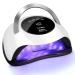 Easkep UV lamp nails 120W UV lamp for gel nails nail dryer with sensor LCD display LED lamp nails with 4 timer Nalgellampe for gel nails white-120W