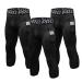 3 Pack Mens 3/4 Compression Pants with Pokects Cool Dry Running Tights Workout Athletic Leggings for Sports Yoga Gym Medium 3 Pack:black*3