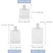 1 Set Flap Lotion Bag cosmetic dispenser flat travel pouch hand soap bottle conditioner pouch travel size container toiletry cosmetic containers pa clamshell liquid bath soap - Buy Online on SooperMarket.com