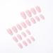 French Tip Long Press On Nails - 24 PCS Coffin Fake Nails | Glossy Pink Nails for Women - Buy Online on SooperMarket.com
